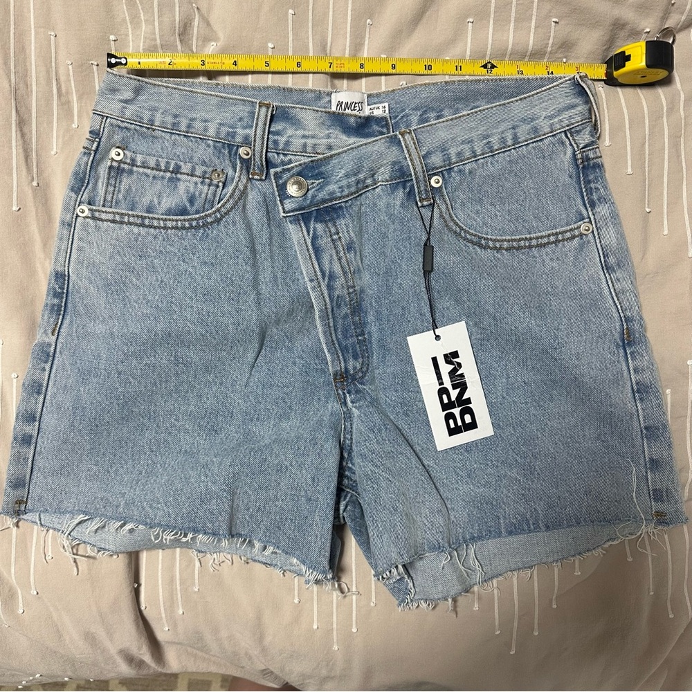 Princess Polly Light Blue Jean Shorts